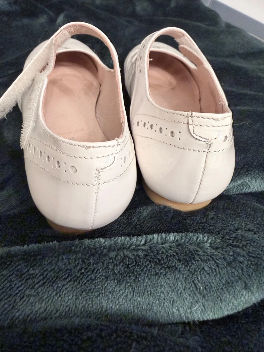 Jacadi Girls' Patent Mary Jane Shoes in white